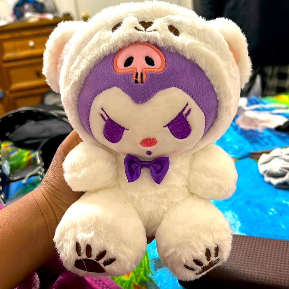 Kuromi bear plushie